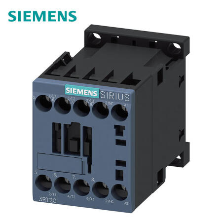 西门子 功率接触器,12A,5.5kW,1NC,AC110V,50/60Hz,3极,尺寸S00螺栓型端子连接；3RT20171AF02