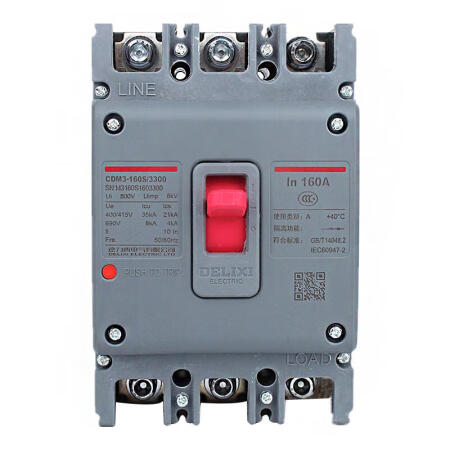 德力西电气 塑壳断路器；CDM3-160F/33002 100A