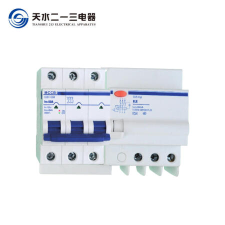 天水二一三电器 交流微型断路器；GSB1-63L/3P B2A AC+漏电模块/3P 30mA 瞬动型