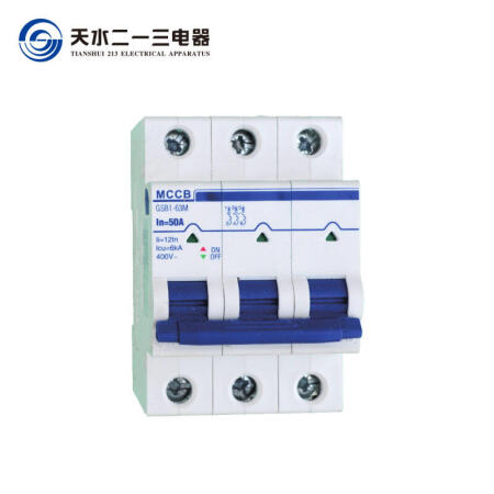 天水二一三电器 交流微型断路器；GSB1-63L/3P B4A AC