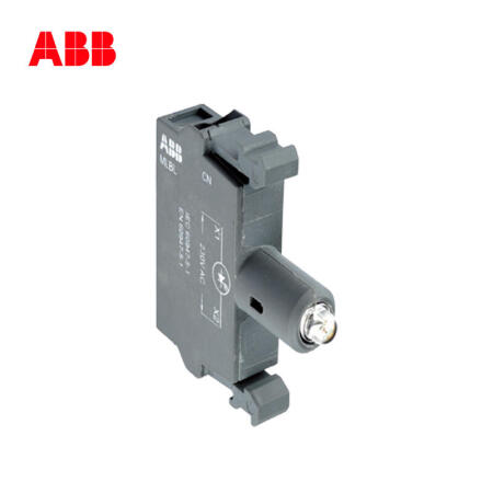 ABB 按钮指示装置附件，前装配灯座；MLBL-06R