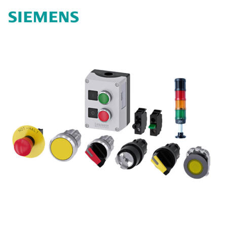 西门子 指示灯,22mm,圆形,塑料,蓝色,透镜,平滑,带支架,带集成式LED,AC110V,弹簧型端子连接,带激光标记；3SU11036AA503AA0ZY11