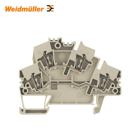 魏德米勒 直通型接线端子,双层端子,弹片联接,2.5mm²,800V,24A,橙色；ZDK 2.5-2 OR