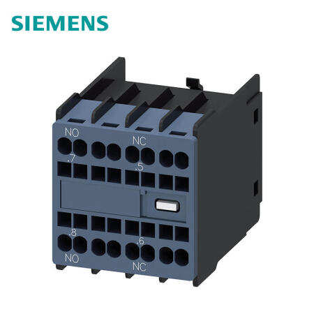 西门子 辅助开关正面,1NO+1NC电流路径1NO,--,1NC,--用于3RH2和3RT2笼卡式连接；3RH29112FB11