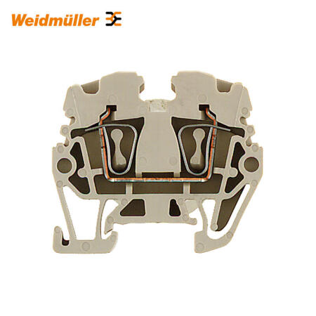 魏德米勒 Z系列,直通型接线端子,额定横截面:2.5mm²,弹片联接,深褐；ZDUA 2.5-2