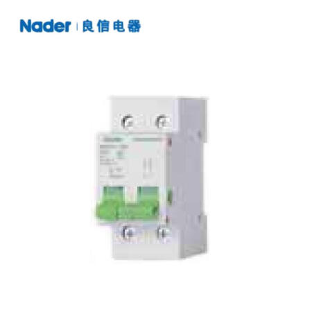 Nader良信电器 小型断路器 50A 2P D型 10kA；NDB1C-125D/50A/2P