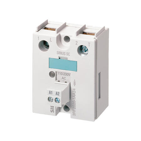 西门子 半导体继电器,单相等分间隔45mm,50A 48-460V/24VDC螺栓型端子连接；3RF20501AA04