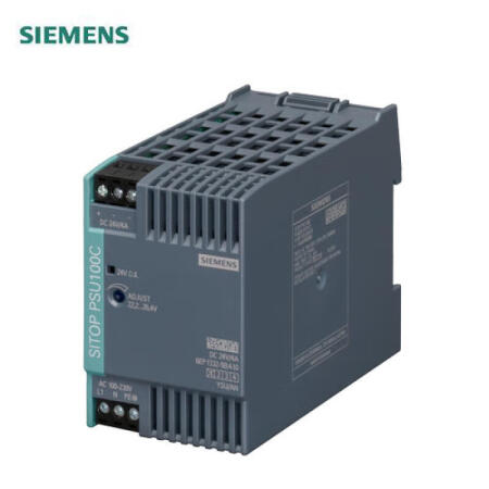 西门子 PSU100C24V/4A调节型电源输入：AC120-230V(DC110-300V)输出：DC24V/4A；6EP13325BA10