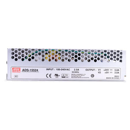 明纬 155W单组输出带5V,3ADC-DC转换功能电源,16台/箱；ADS-15524