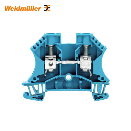 魏德米勒 直通型接线端子,螺钉联接,10mm²,1000V,57A,蓝色；WDU 10 BL