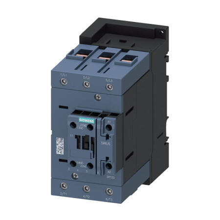 西门子 功率接触器,95A,45kW,1NO+1NC,AC110V,50HzHz120V/60Hz,3极,尺寸S3螺栓型端子连接；3RT20461AK600UA0