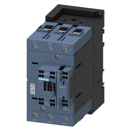 西门子 功率接触器,95A,45kW,1NO+1NC,175-280VAC/DC,3极,尺寸S3弹簧型端子连接集成的可变电阻；3RT20463NP30