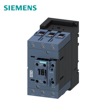 西门子 牵引接触器,50A,22kW, 2NO+2NC DC110V,带可变电阻,3极,尺寸S2,笼卡式连接；3RT20363XF440LA2