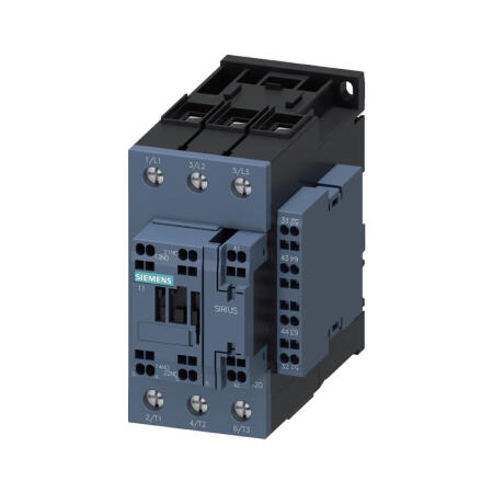 西门子 接触器,37kW,2NO+2NC,AC110V,50Hz,3极,尺寸S2,弹簧型端子连接侧面辅助开关块；3RT20383AF06
